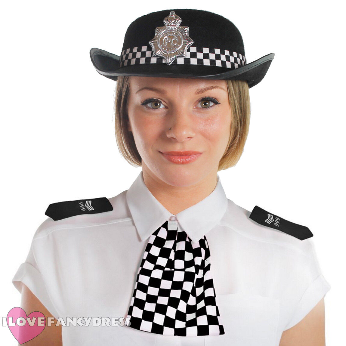 British Police Lady Costume Black Adult British Police Lady Costume Black Adult