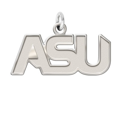 alabama state hornets sterling silver natural finish logo charm