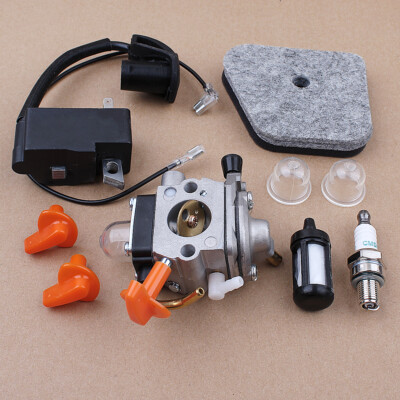 Carburetor Ignition Coil Air Filter Kit For Stihl FS87 FS90 FS100 HL100 Trimmer