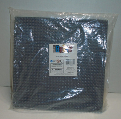 Strictly Briks 95 Mathbriks 10'' x 10'' Gray Baseplate Works w/ All Bricks