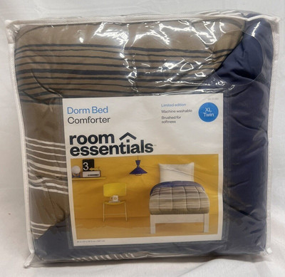 Room Essentials Dorm Bed Comforter XL Twin 66in x 94in- New 100% Polyester