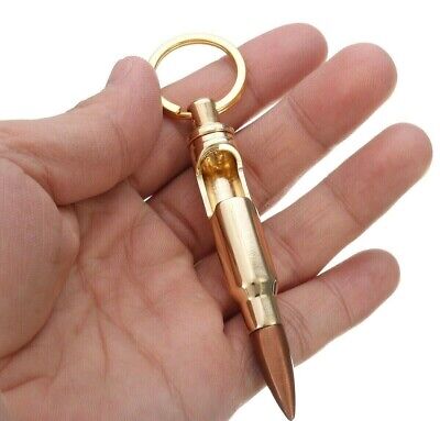 0.308 Cal Bullet Shell Bottle Opener Beer Soda Gold Keychain Key Ring Bar Tool