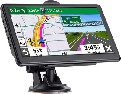 GPS Navigator for Car, Latest 2024 Map 7 Inch Touch Screen Car GPS 256-16GB, Voi