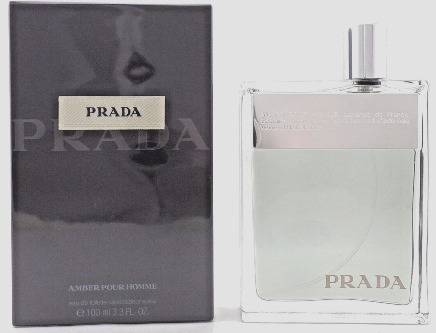 香水(男性用) Amber pour Homme by Prada Prada Amber Pour Homme Perfume, 3.4 oz Eau de Toilette Spray