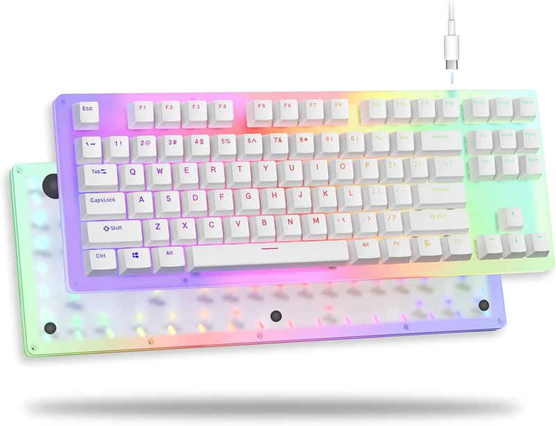 Womier K87 Mechanical Gaming Keyboard Gateron Switch TKL Hot Swappable