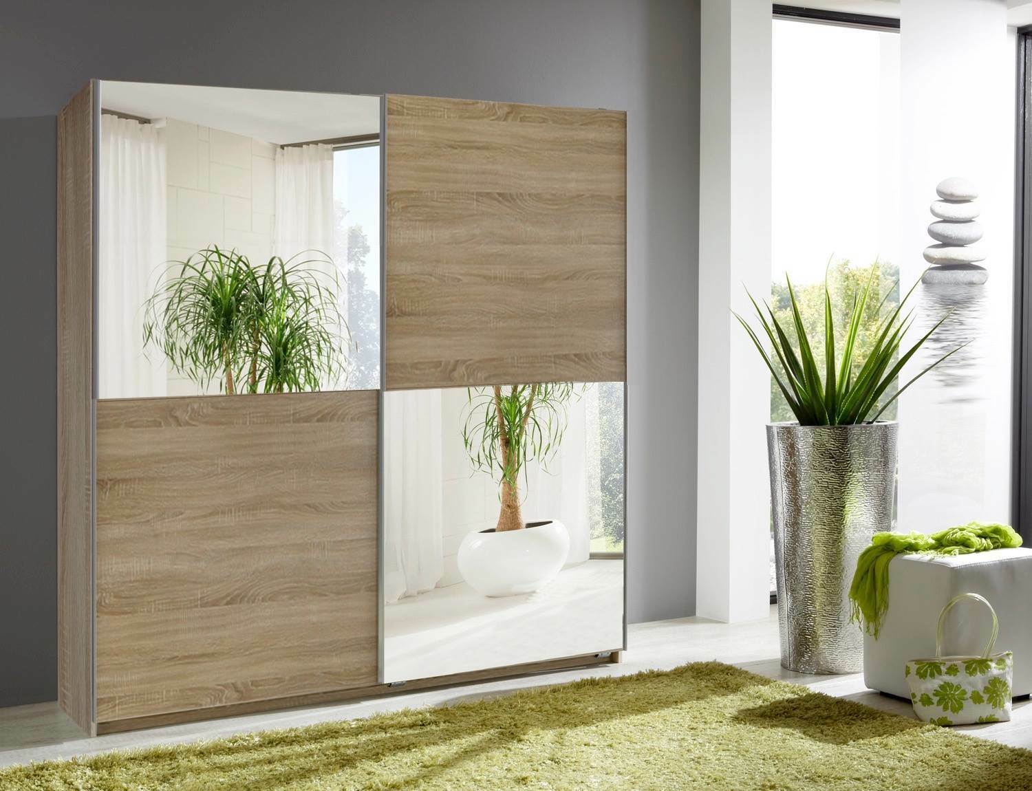Qmax Sliding Door Wardrobe Regal Range Oak German Bedroom