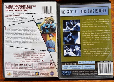 Steve McQueen in The Great Escape & The Great St.Louis Bank Robbery (DVD