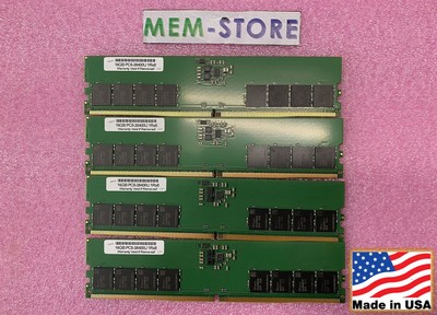 64GB 4x16GB DDR5-4800 UDIMM RAM Hynix IC ASRock W680D4U W680D4U-2L2T Compatible