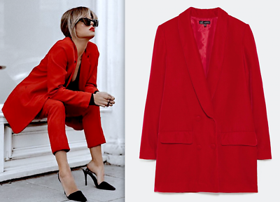 Long 2025 red blazer