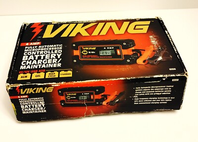 NEW VIKING Fully Automatic Microprocessor Controlled Battery Charger Maintainer