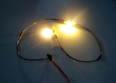 WARM WHITE LED LIGHT KITS 7/24V DC/DCC FOR 2 LGB SMALL COACH CARS G SCALE TRAIN