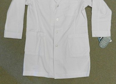 White Lab Coat Size 42 Med Couture 8311 Milliken BioSmart Medical Uniform New