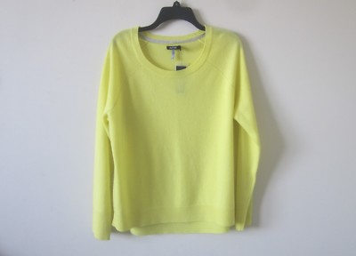 Apt. 9  Solid Scoop Neck Cashmere Women's Sweater Yellow S, M, XL MSRP $100 NWT