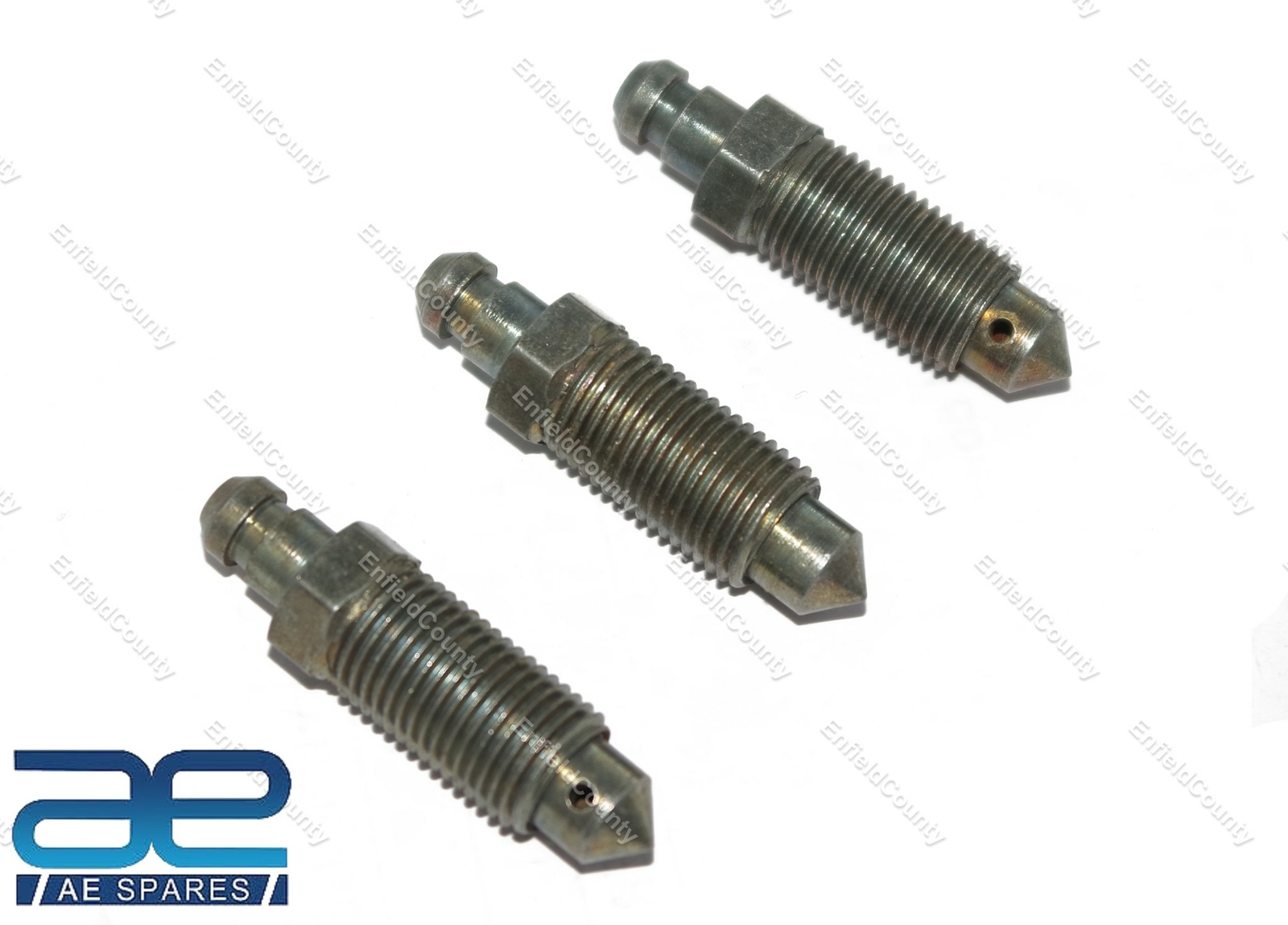 Wheel Cylinder Bleed Screw Set Of 3 Unit For Willys Jeeps 
