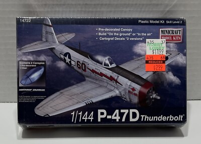 Minicraft 14722 P-47D Thunderbolt Kit 1:144 Sealed New