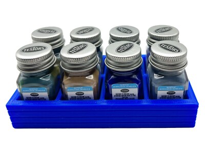 CUSTOM HOLDER ONLY TESTORS ENAMEL GLOSS MODEL PAINT HOLDER 1/4 OZ HOLDS 8