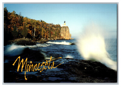 Postcard MN Minnesota Split Rock Lighthouse Continental View Card