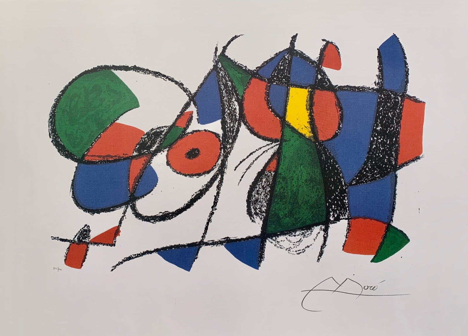 Joan Miro VOLUME II LITHO VIII Signed Limited Edition Lithograph Art 18" x 24"