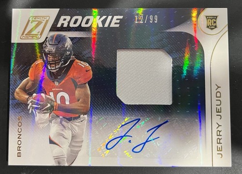 ジャンプ　ピンズ　当選品 2020 Jerry Jeudy #93 Panini Zenith Jersey Auto Autograph RC