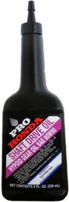 Genuine Honda Pro Shaft Drive Oil 8oz. - Hypoid Gear Oil SAE 80W90 - 08208-0080