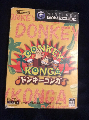 Donkey Konga Nintendo GameCube Complete CIB US Seller - Japanese Version
