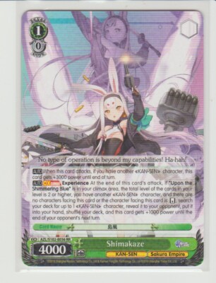 Weiss Schwarz Azur Lane English R & RR Cards AZL/S102 You Pick