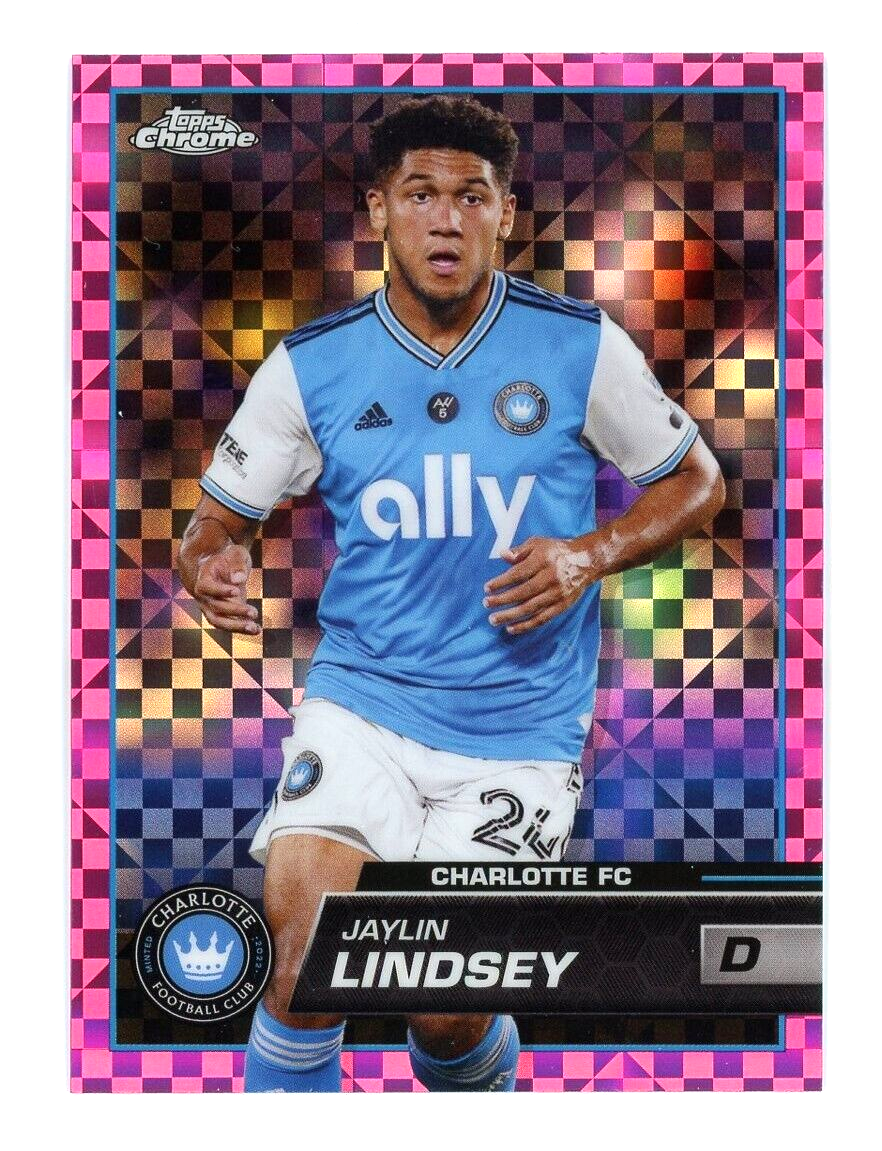 ★CARLYN★ Luke PEACHH74103010 H74103010PE 2023 Topps Chrome MLS Pink X-Fractor Jaylin Lindsey #178 | eBay