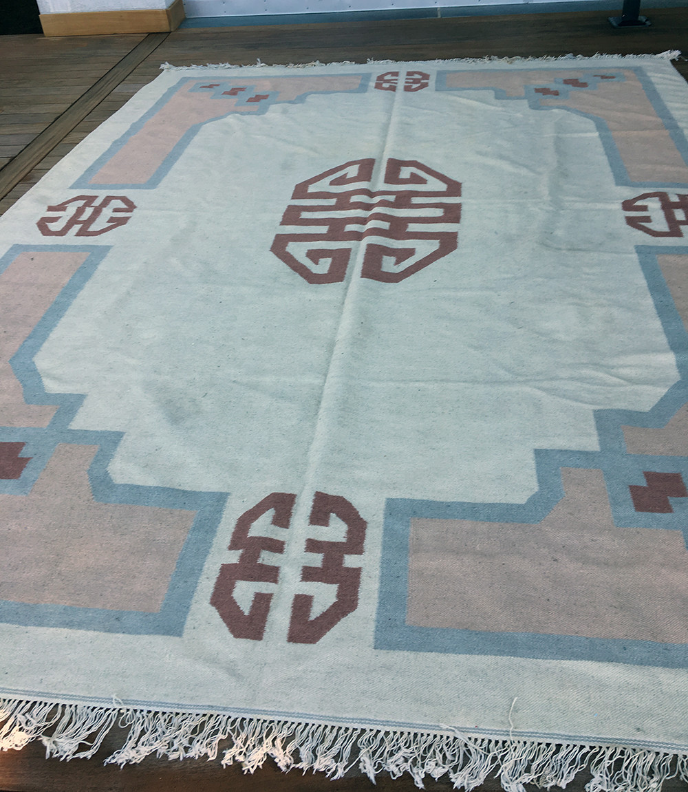 Art Deco wool handmade rug