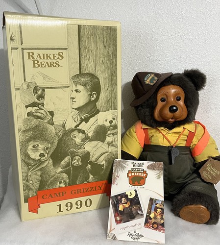 Raikes Bears A Robert Raikes Original Lot Of 3 Camp Grizzly