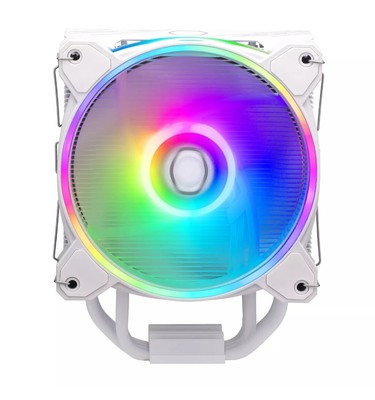 Cooler Master Hyper 212 Halo CPU Air Cooler Pure White Aluminium Finish Dual LED
