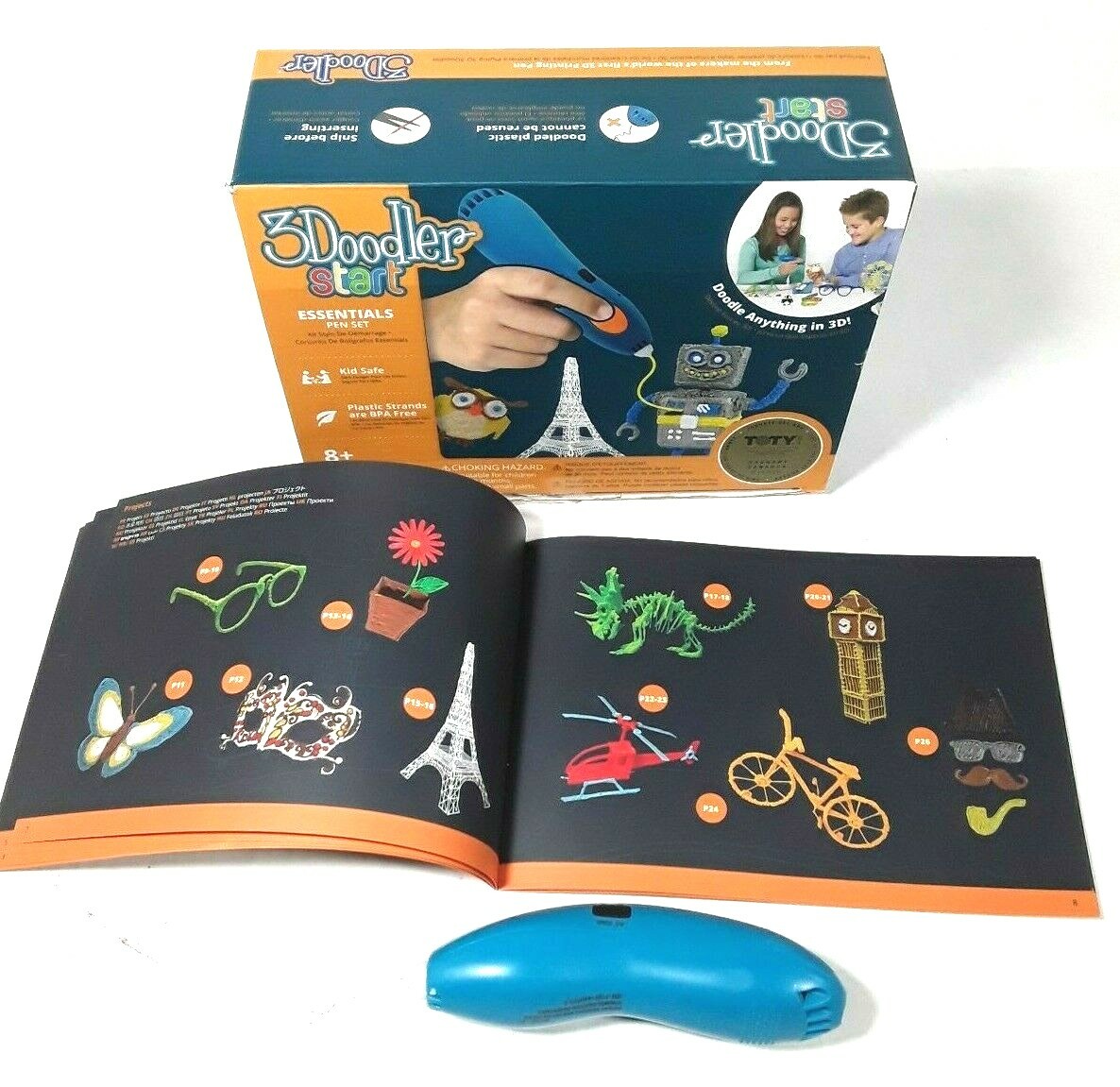 3Doodler Start Essentials Exclusive 3D Printing Wireless Pen Set with Extras!