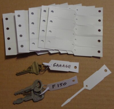 45 White Arrow Tags Key / Price / Item Label Self Locking 4-1/2 X 3/4 inch