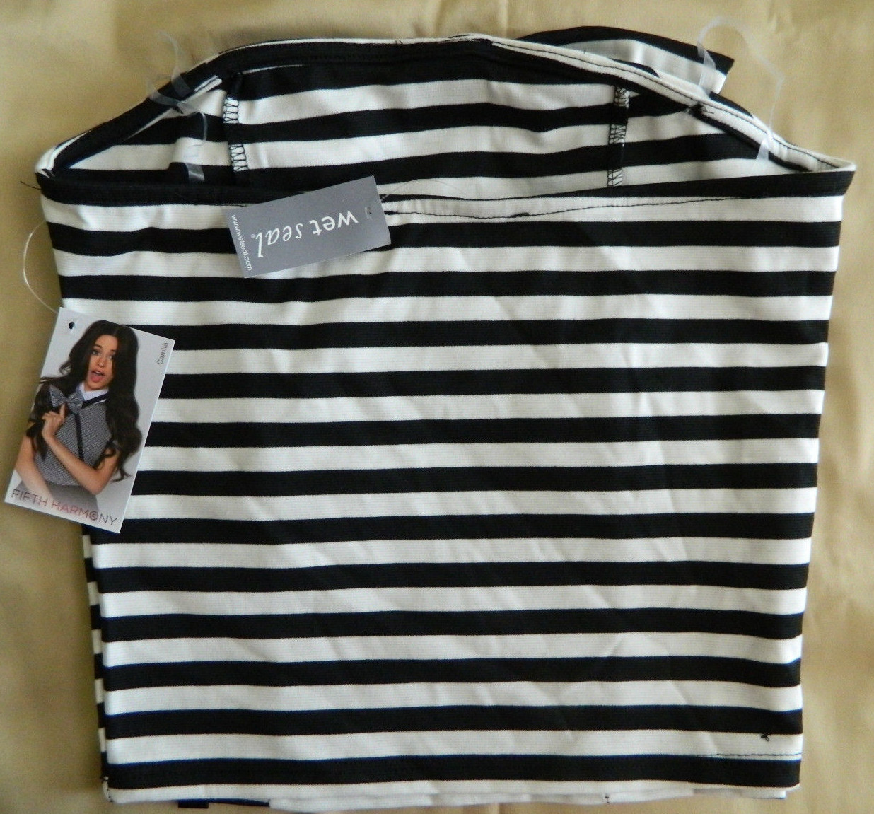 Wet Seal Medium Camila Bow Front Striped Tube Crop Brand New Ships Free in US