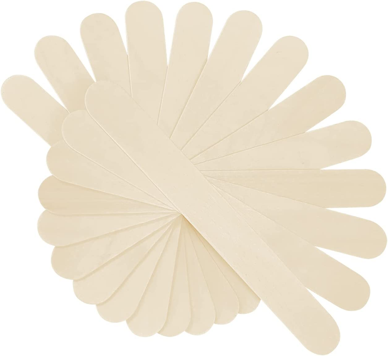50 Pcs Jumbo Wooden Craft Sticks Popsicle Stick 6� Long X 34� Wide Treat Ice