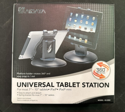 Aidata Universal Tablet Station (7  To 10 ) 360 Rotating Snaps In And Out iPad