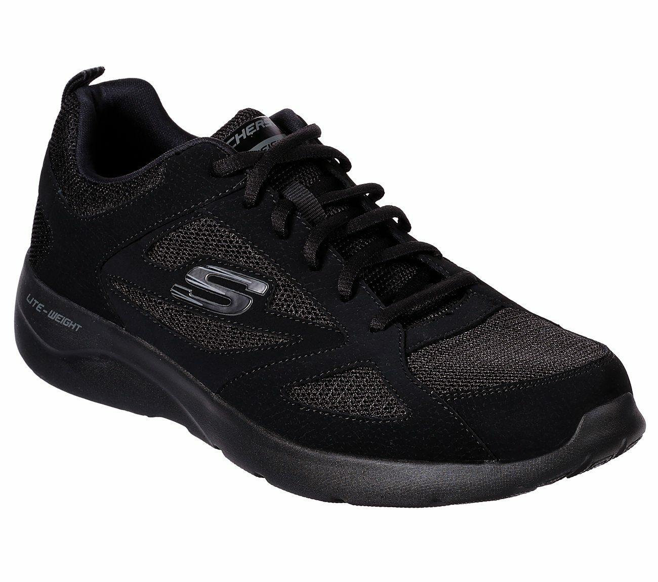 

Skechers Черные туфли Мужские кроссовки с эффектом памяти из пены с эффектом памяти Sport Comfort Athletic Casual 58363, Черный, lace up sporty comfort training sneaker
