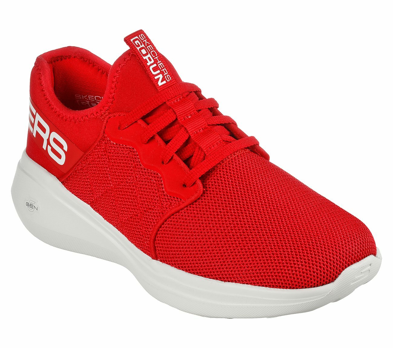 

Женские спортивные удобные повседневные кроссовки без шнуровки Skechers Red GO Run Fast 128180, Красный, Skechers GO