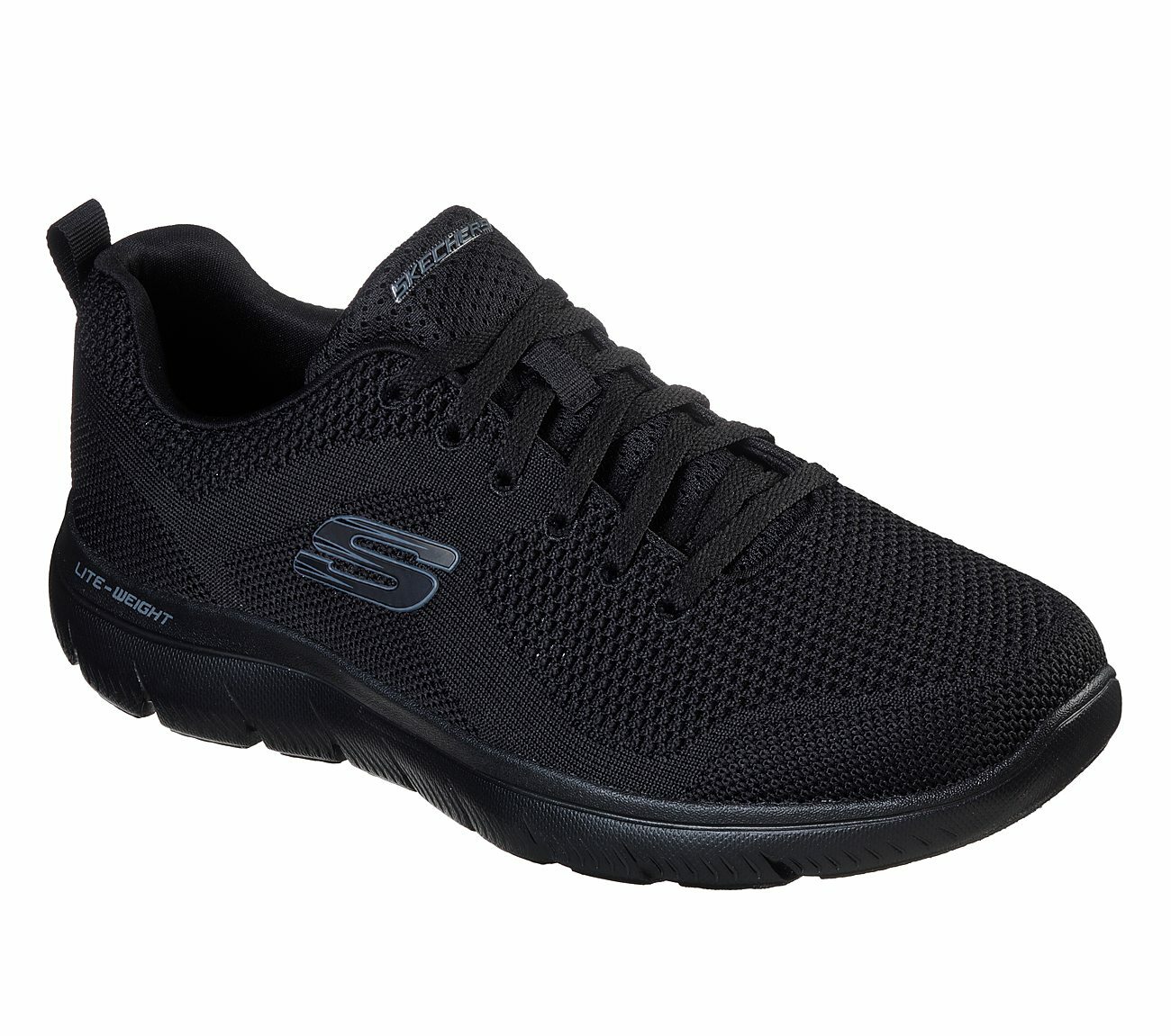 

Skechers Мужские черные кроссовки с эффектом памяти Mesh Sport Athletic Comfort Casual 232057, Черный, athletic walking and training sneaker