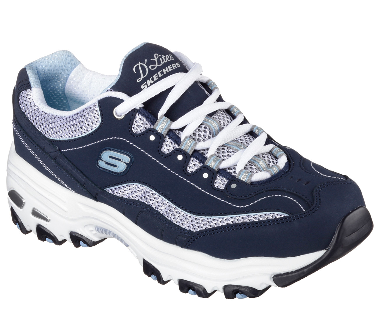 NEU SKECHERS Damen Sport Sneakers Turnschuh Memory Foam D Skechers Sneaker mit Memory Foam blau für Damen | SALE