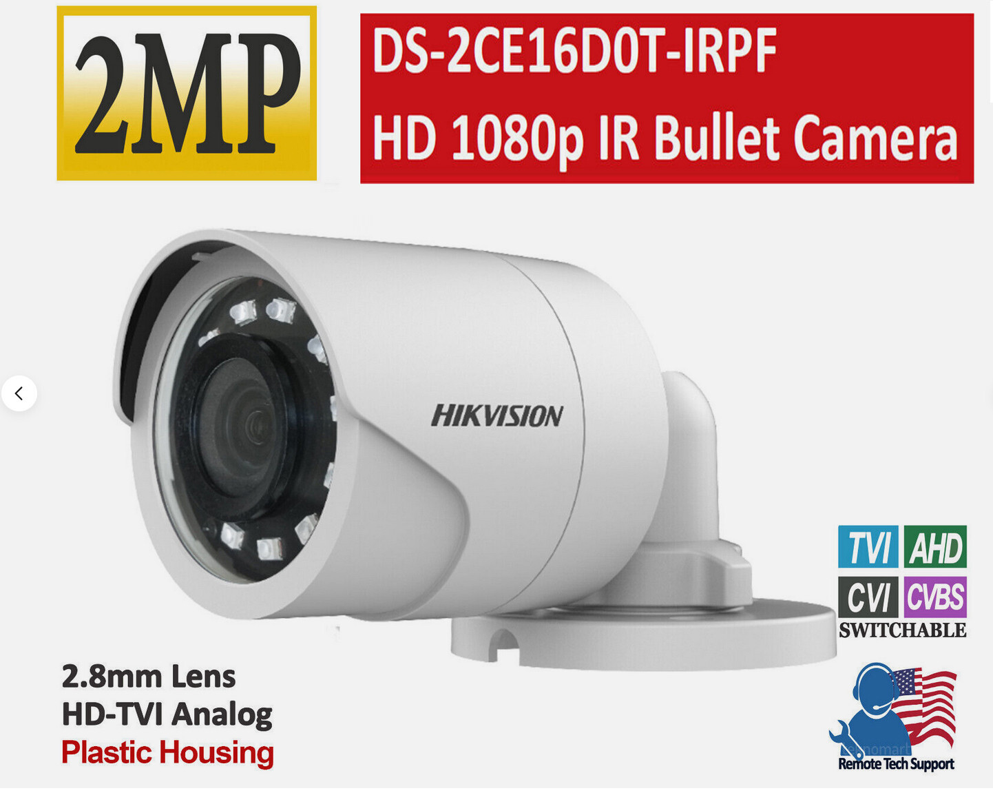 HIKVISION DS-2CE16D8T-IT 1080Pカメラ DS-2CE16D8T-IT3ZE - Pro シリーズ - Hikvision