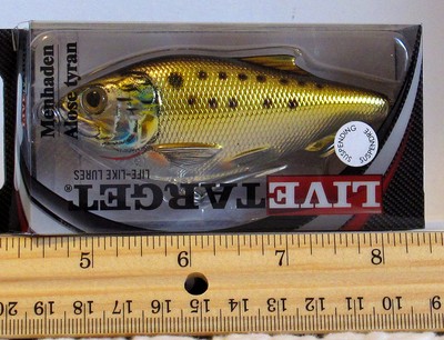 7//8 Oz Fantôme//bronze Koppers Live Target Alose d/'été BBW114T209 4.5/"