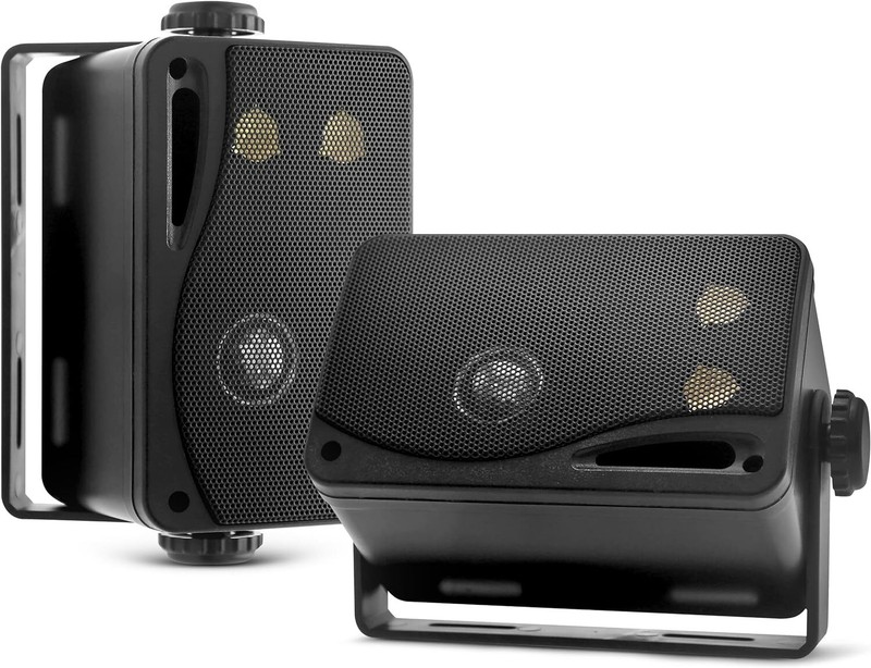 Outdoor Speakers Pair System Weatherproof Patio Deck Backyard Pool Speaker 200W