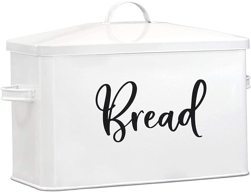 Bread Box - Large Farmhouse Decor Style Pantry Organization and Storage Containe