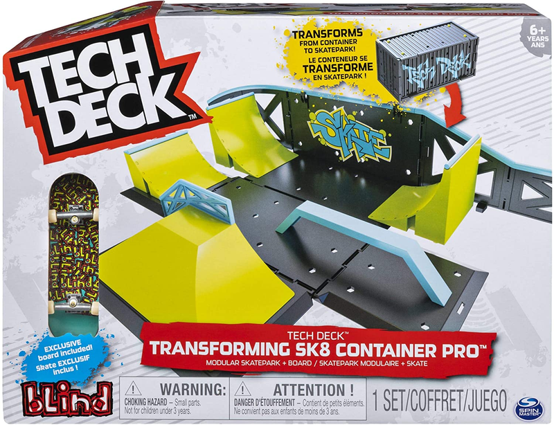 Tech Deck Transforming SK8 Container Pro Modular Skatepark and Board