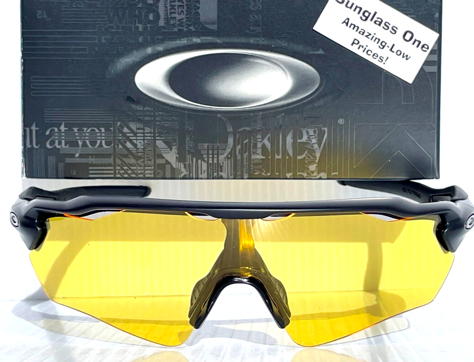 ウエア Oakley - oakley RADAR EV PATH  team  yellow Oakley OO9208 Radar Ev Path Prizm Shiny Black, Yellow