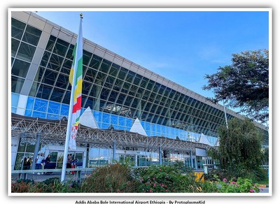 Addis Ababa Bole International Airport Ethiopia Airport Postcard