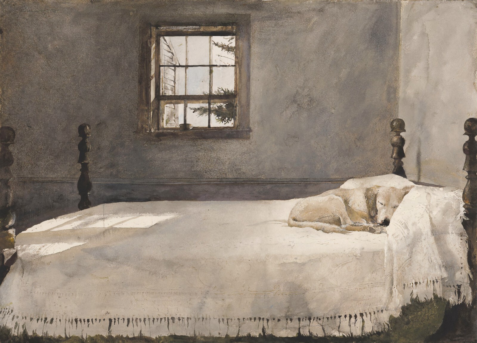 Andrew Wyeth、ALVARO'S BEDROOM Andrew Wyeth 