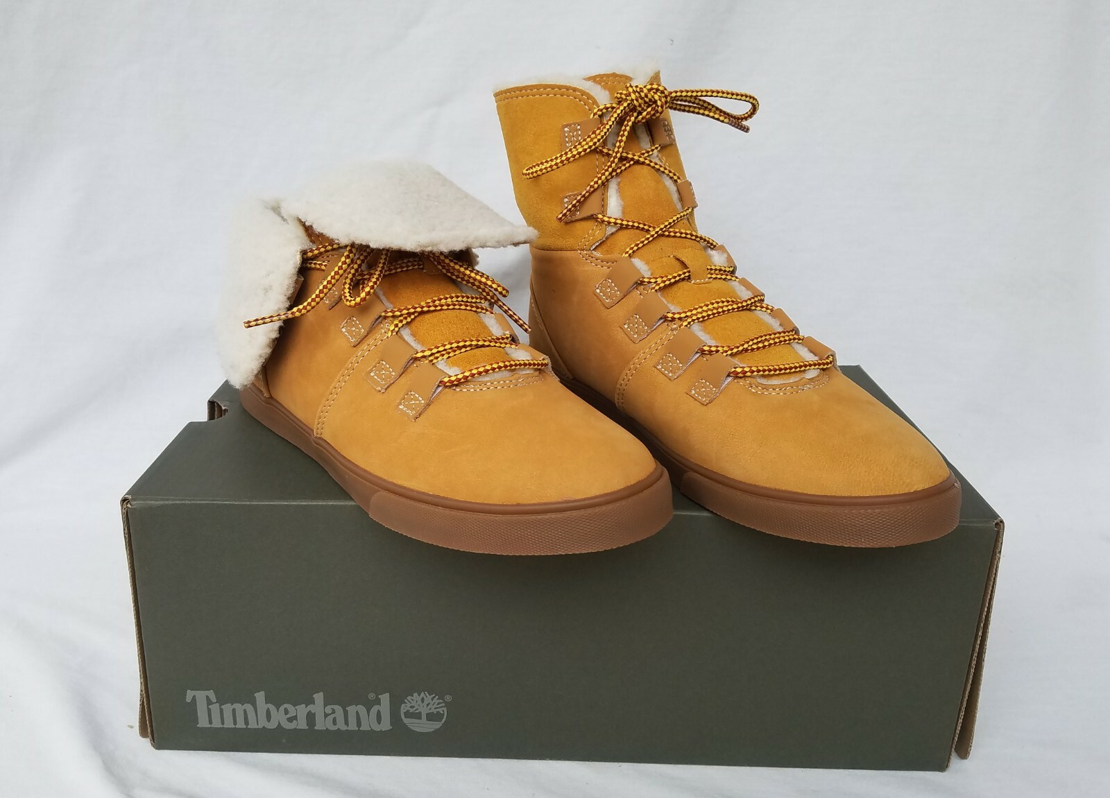 timberland teddy fleece fold down boots