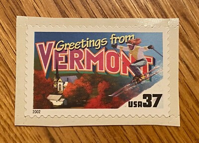 Greetings from America VERMONT 37 cent Single Stamp MNH FREE U.S.A. Shipping