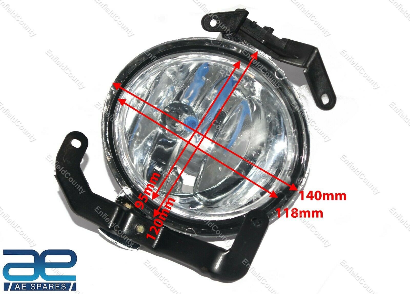 Pair Front Bumper Fog Light Lamp Left & Right For Hyundai i10 